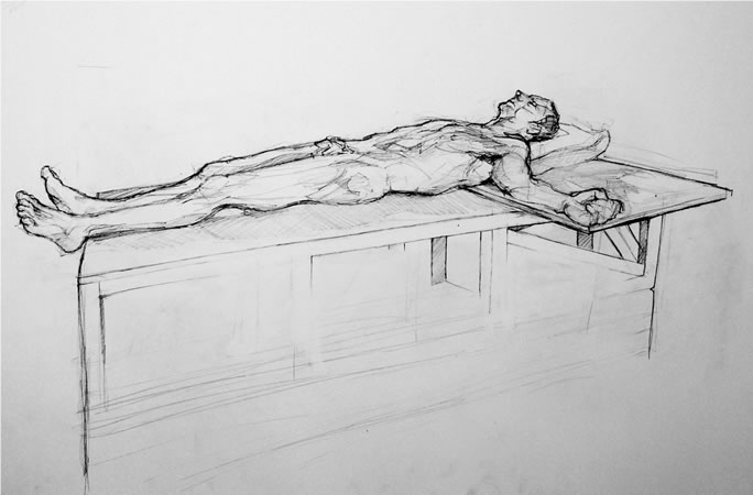 Life drawing Study of perspective