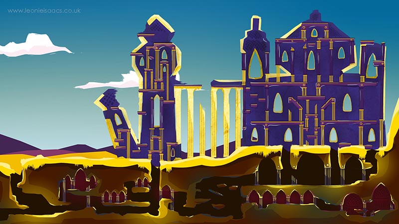 Platformer environment design for video game 'Rumours From Elsewhere'